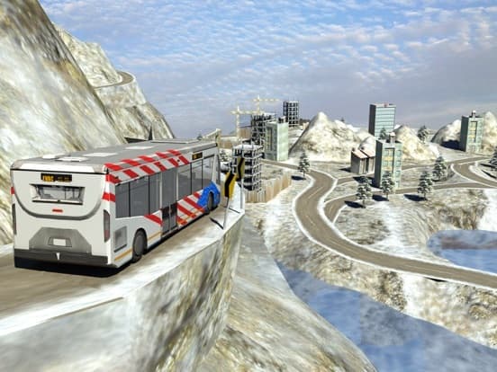 Bus Driver Parking Zigzag Road screenshot 5