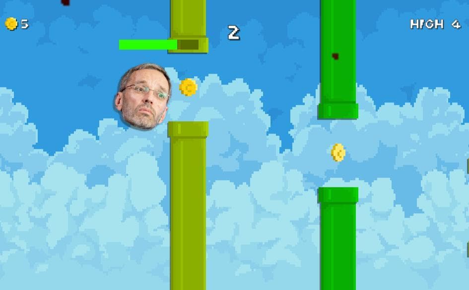 Flappy Herbird (Kickl) screenshot 3