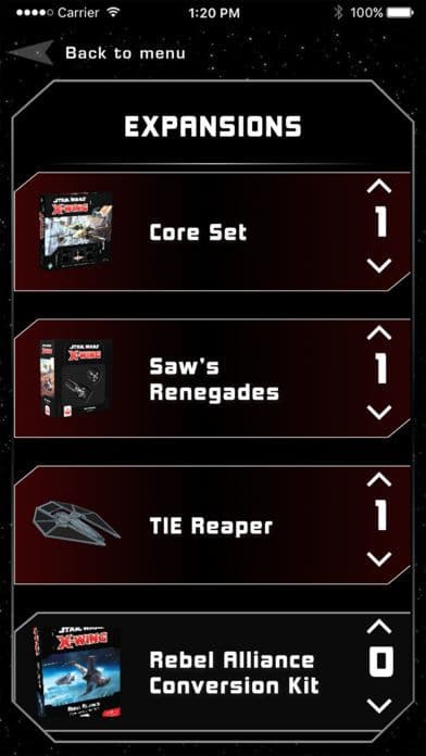 X-Wing Squad Builder by FFG