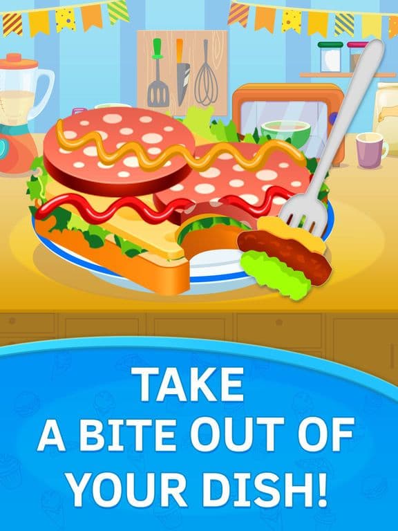 Burger Chef. Baby and Toddler Kitchen Game screenshot 3