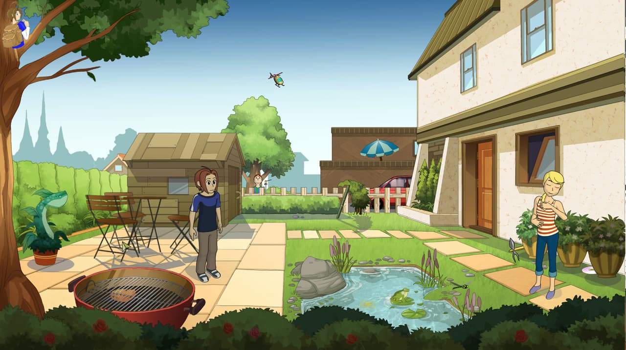 Sandra and Woo in the Cursed Adventure screenshot 2