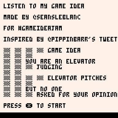 listen to my game idea