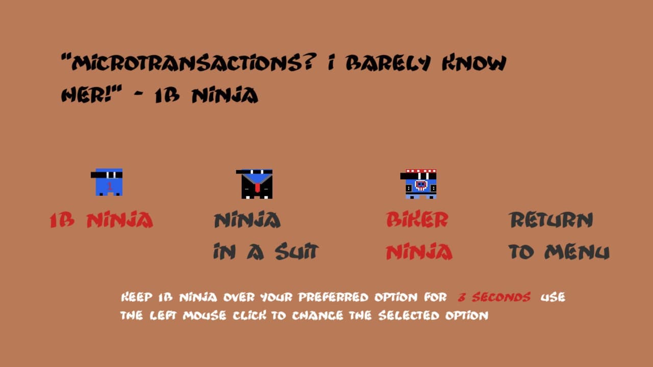 One Button Ninja in a One Trick Pony World screenshot 2