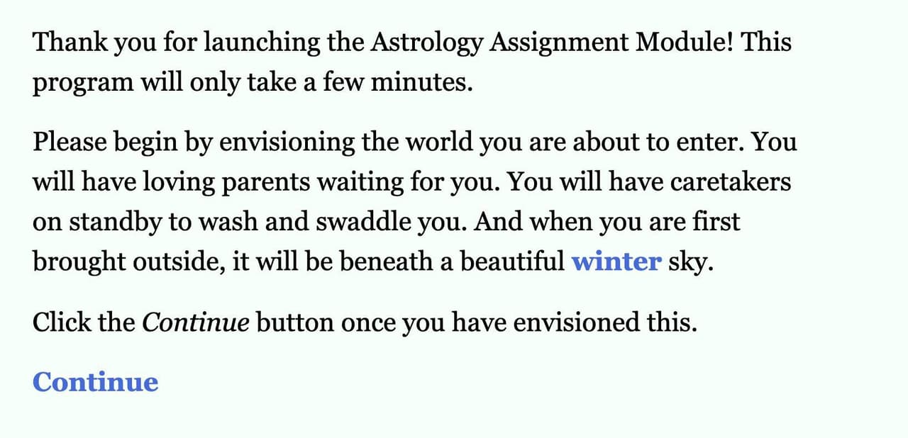 Astrology Assignment Module