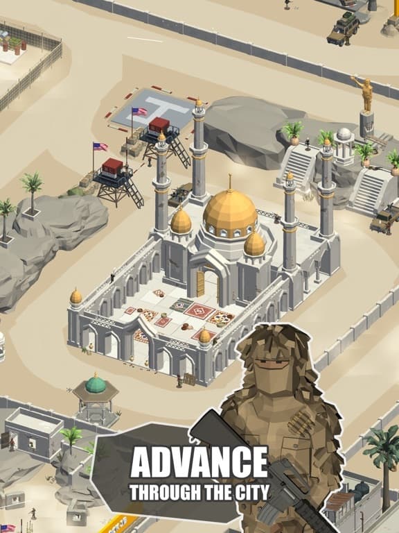 Idle Warzone 3d: Military Game screenshot 5