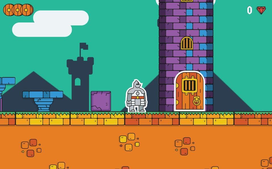 Sticker Knight Platformer screenshot 3