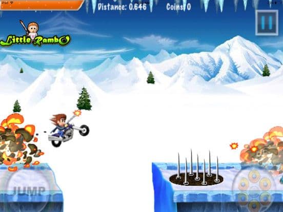 Little Rambo Shooting & Racing screenshot 2