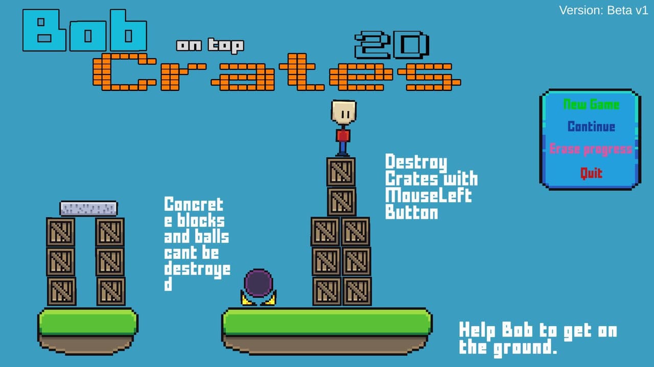 Bob on Crates 2D screenshot 2