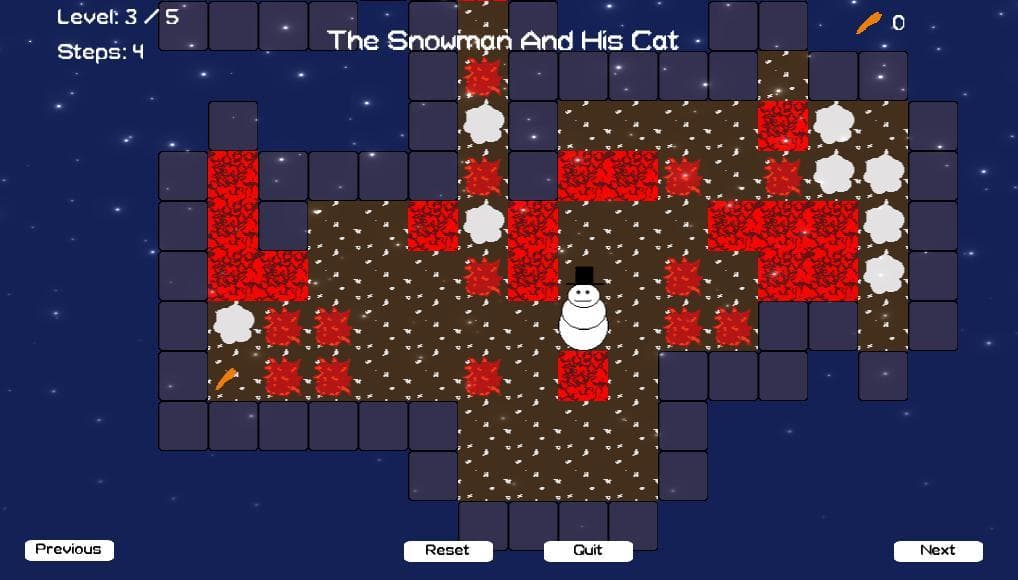 The Snowman And His Cat