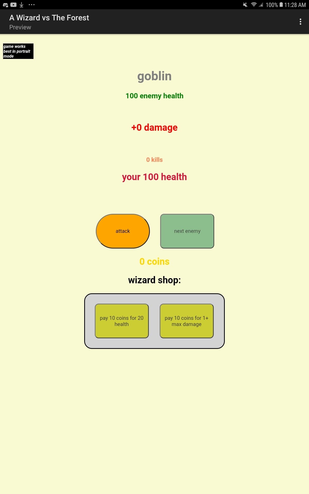 A Wizard vs The Forest screenshot 2