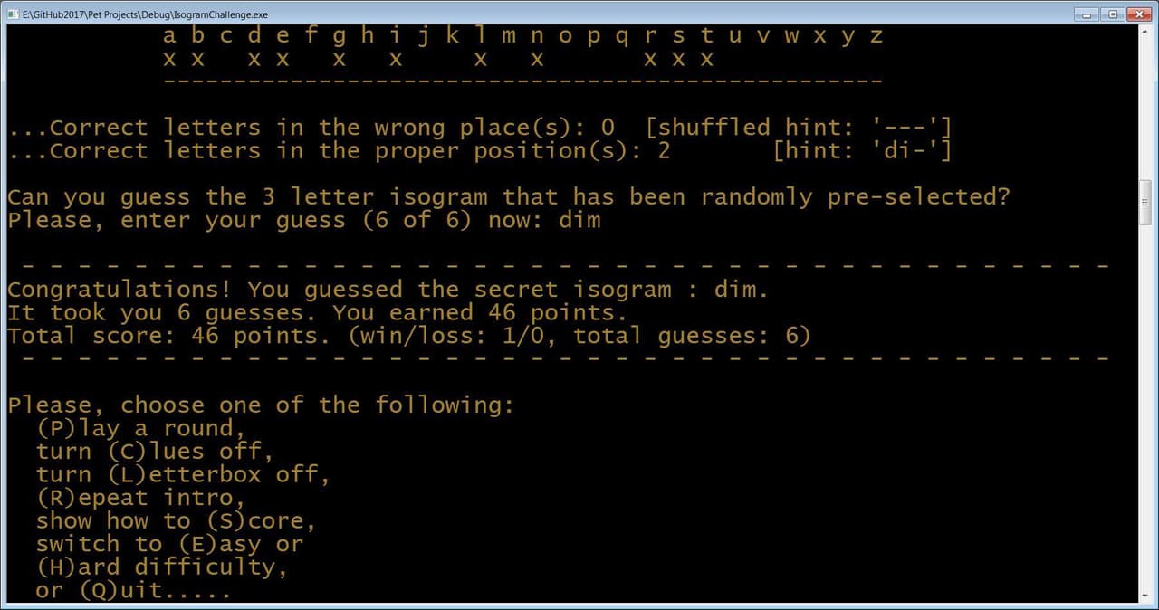 Isogram Challenge screenshot 5