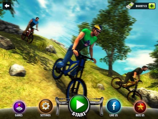 Crazy Off road Mountain Bicycle Rider Simulator 3D screenshot 2