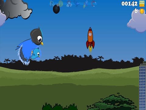 Baby Bird - Jetpack Adventure screenshot 4