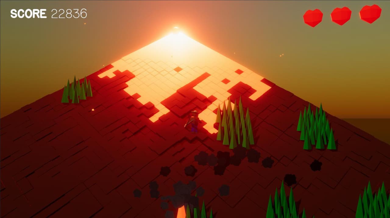 Only You Can Try In Vain To Prevent Forest Fires On An Active Volcano screenshot 2