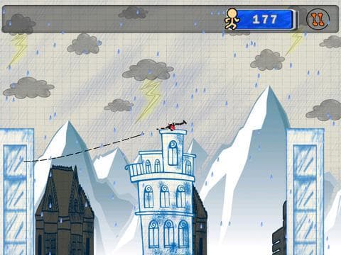 Stick-man Swing Adventure: Tight Rope And Fly screenshot 5
