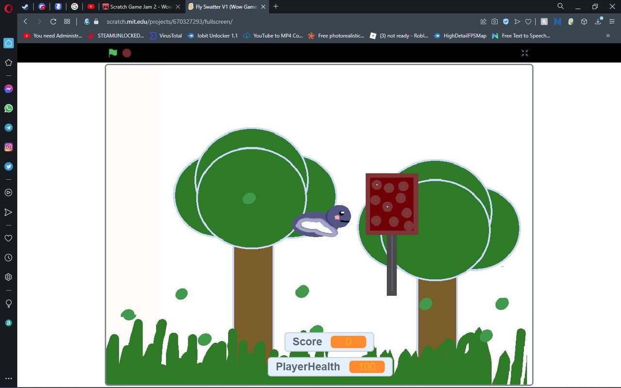 Fly Swatter V1 (For Wow Games Scratch Game Jam) screenshot 2