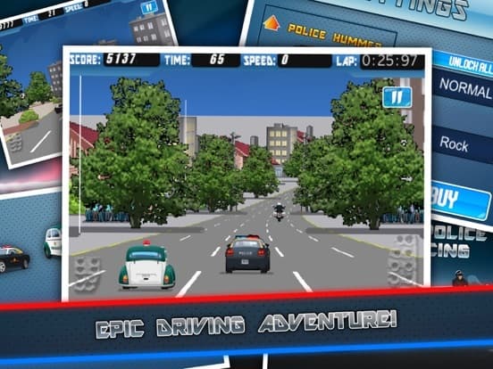 Police Chase Racing - Fast Car Cops Race Simulator screenshot 5