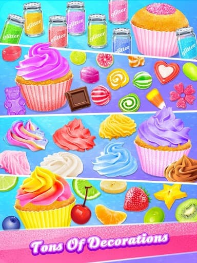 Glitter Cupcake - Trendy & Sparkly Desserts Food screenshot 4