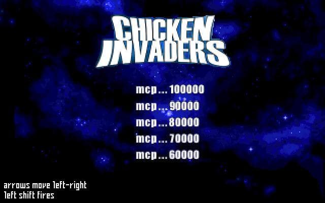 Chicken Invaders DOS Version Fanmade Remake screenshot 5