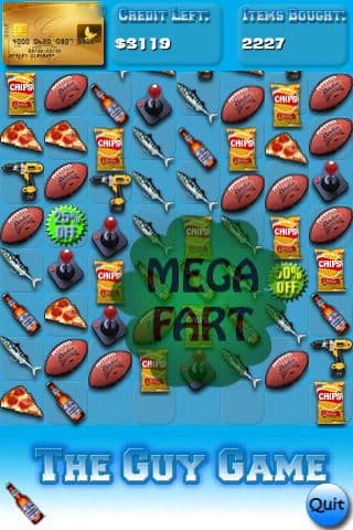 The Guy Game Lite - Match 3 with pizza and beer screenshot 5