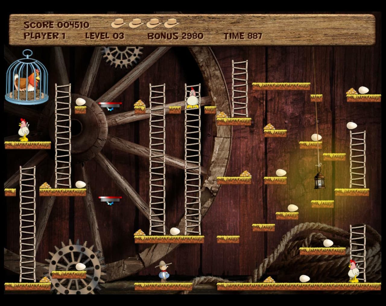 Chuckie Egg (itch) screenshot 4