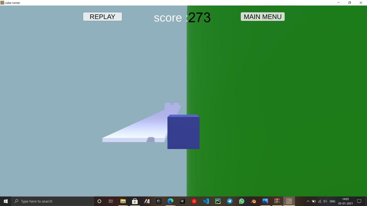 cube runner (itch) (vikky make games) screenshot 5