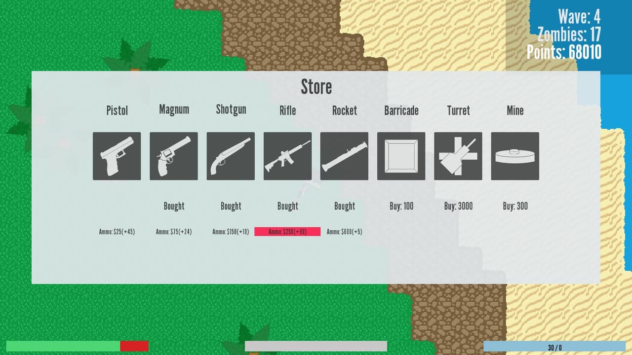 Survive: A Top-down Zombie Defense Game screenshot 3