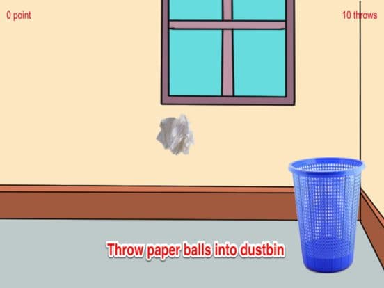 A Paper Ball Throw Into Bin screenshot 3