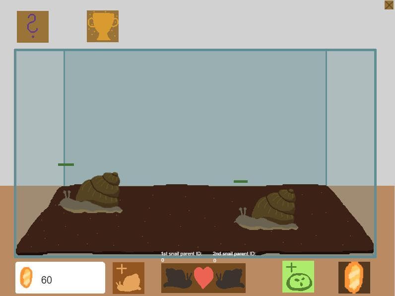 Snail breeding game screenshot 2