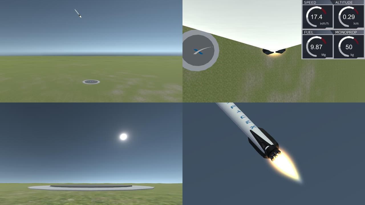 Space X Rocket Landing Simulation screenshot 4