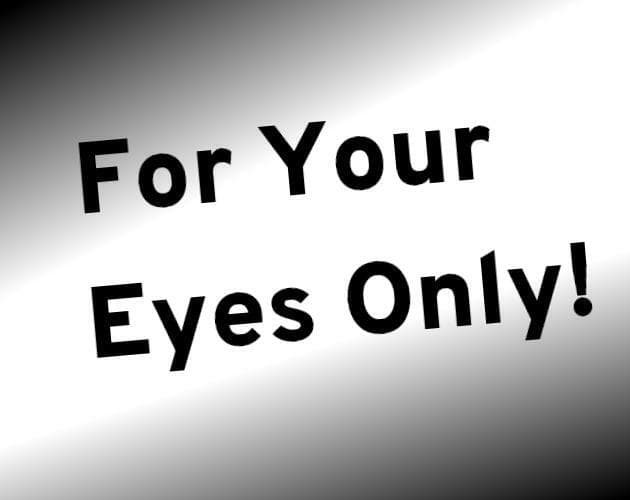 SFAS 2020 - For Your Eyes Only