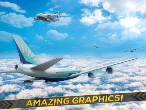 3D Infinite Airplane Flight - Free Plane Racing Simulation Game screenshot 4