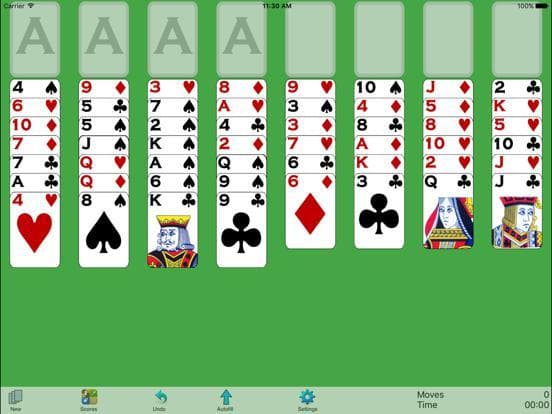 Classic Solitaire: Freecell Plus screenshot 2