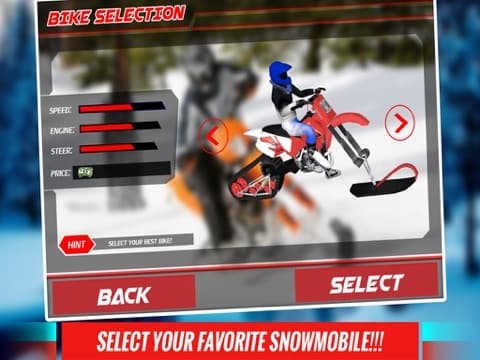 Extreme Snow Bike Simulator 3D - Ride the mountain bike in frozen arctic hills screenshot 4