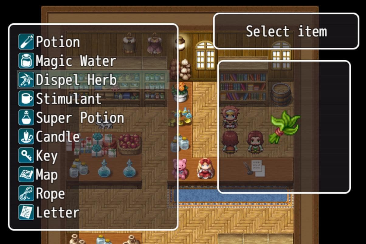 [RMMV] Selected Item screenshot 2