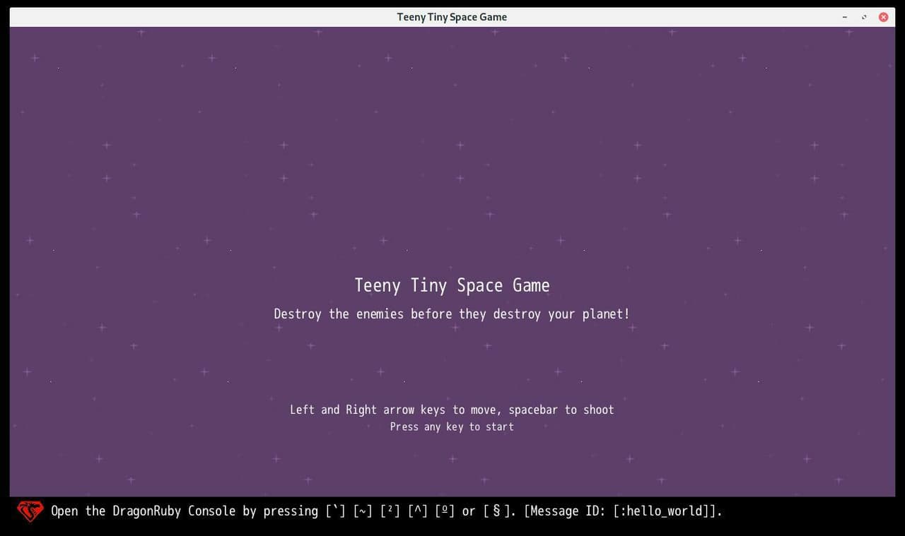 Teeny Tiny Space Game