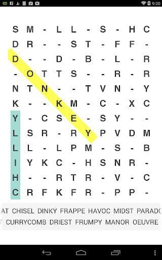Missing Vowels Word Search