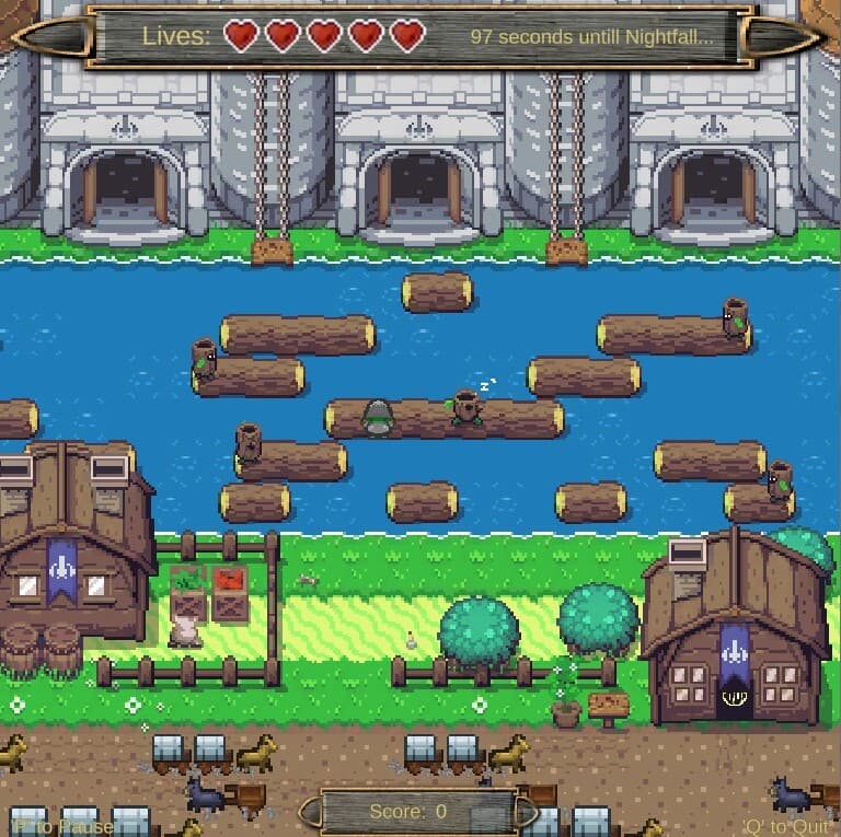 Medieval frogger screenshot 2