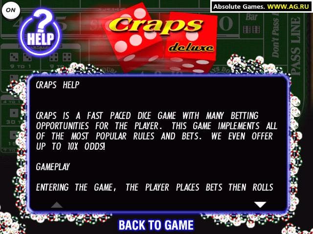 Craps Deluxe screenshot 4