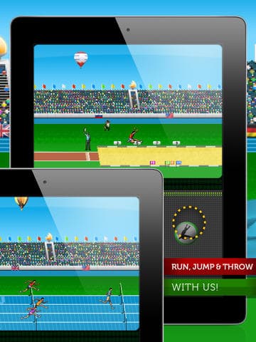 Retro Decathlon 2012: Run, Jump and Throw with us! screenshot 3