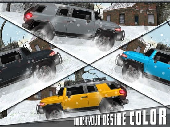 Snow Driving Simulator - FJ 4x4 Cruiser Driving screenshot 4