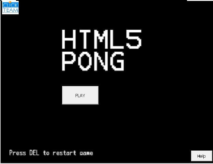 HTML5 PONG