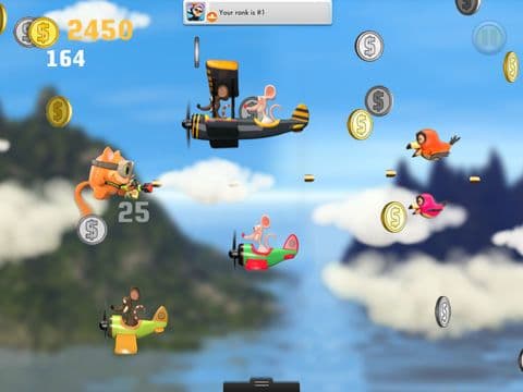 Airplane Cats vs Rats FREE - Tiny Flying Angry Air Battle Game screenshot 3