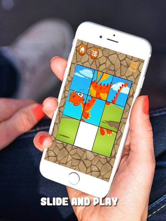Dinosaur Slide Puzzle For Kids screenshot 5