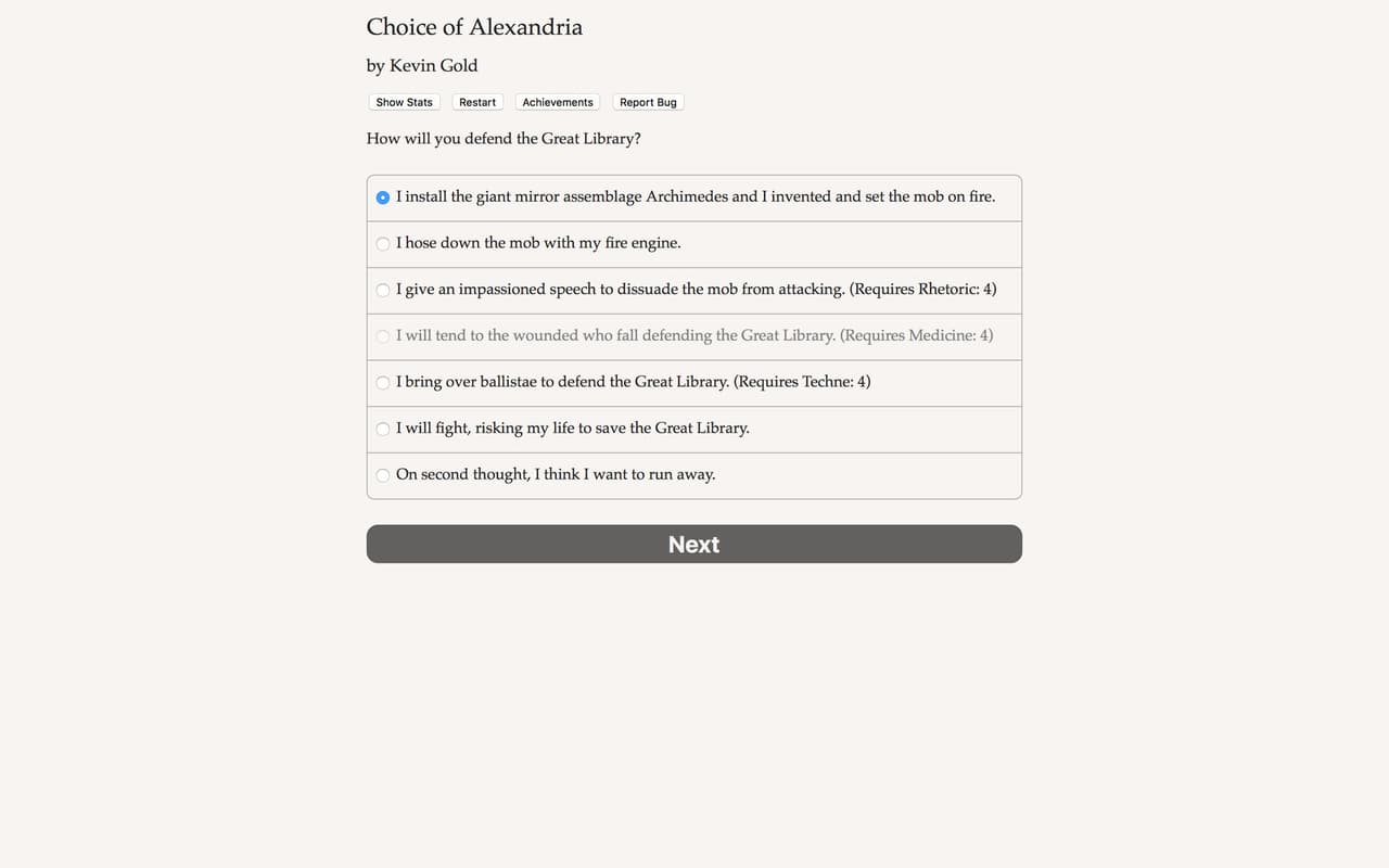 Choice of Alexandria screenshot 2