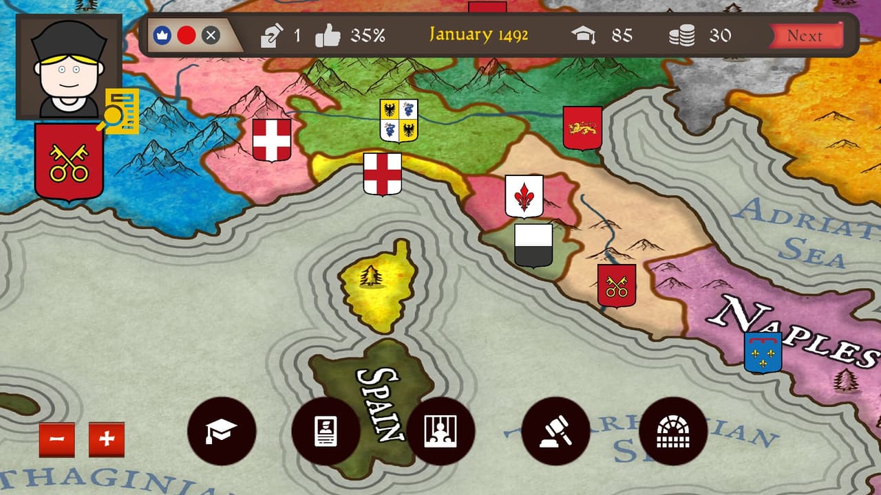 Just Power: The Papal States screenshot 2