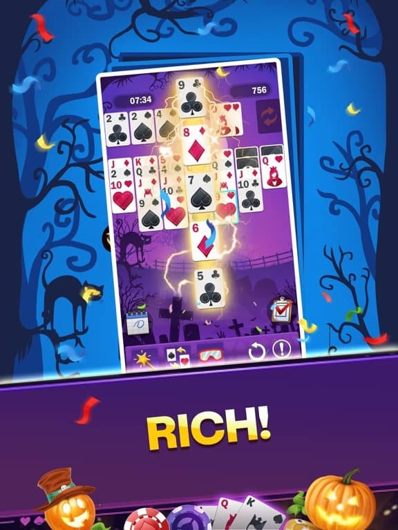 Freecell Solitaire:Halloween screenshot 4