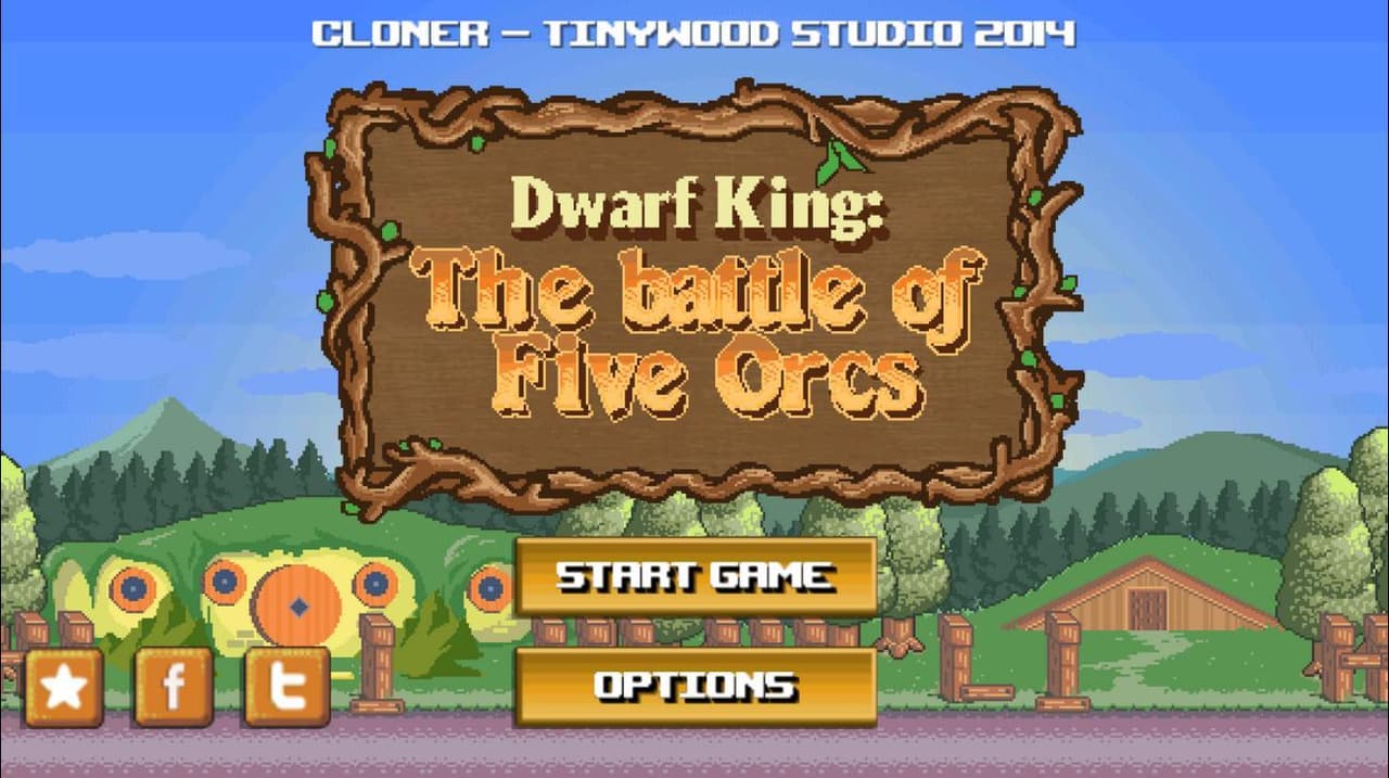 Dwarf King - Five Orcs Battle