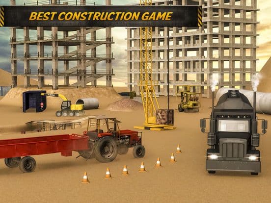 Hill Construction Contract: Truck Climb N Parking screenshot 3