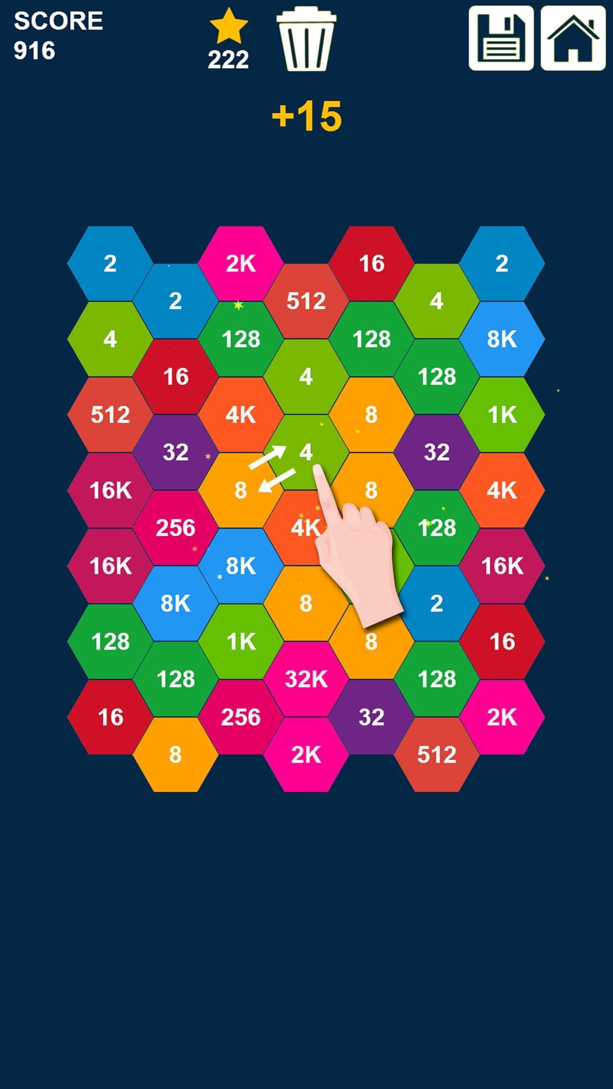 Hexa Games: Hexagon Number Puzzles Collection screenshot 2